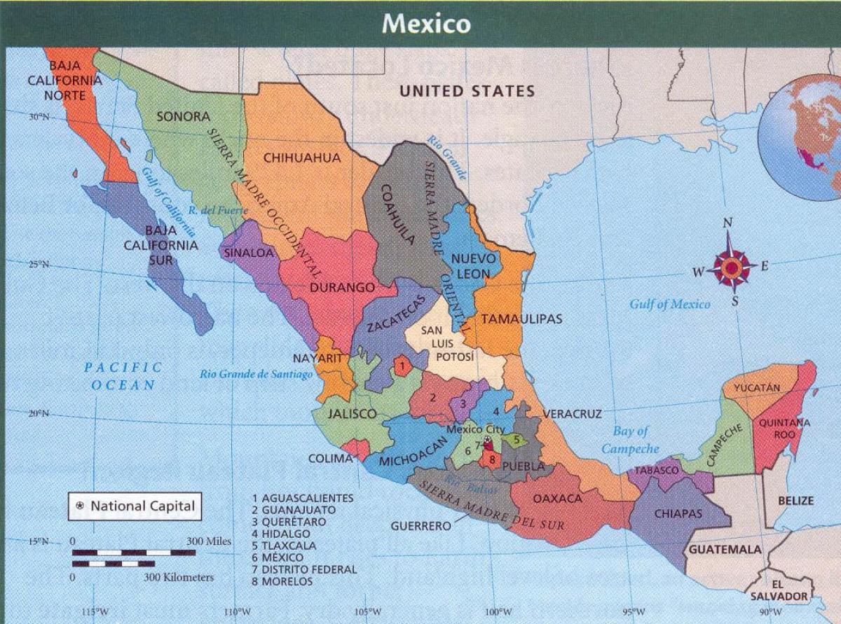 aztec mapu Mexika