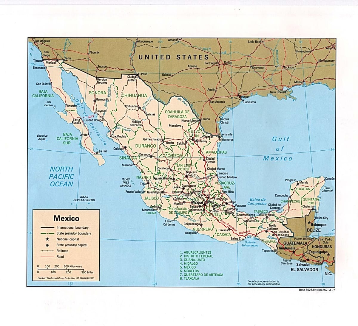 mapovanie Mexiko
