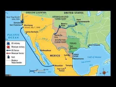 mexickej vojny mapu