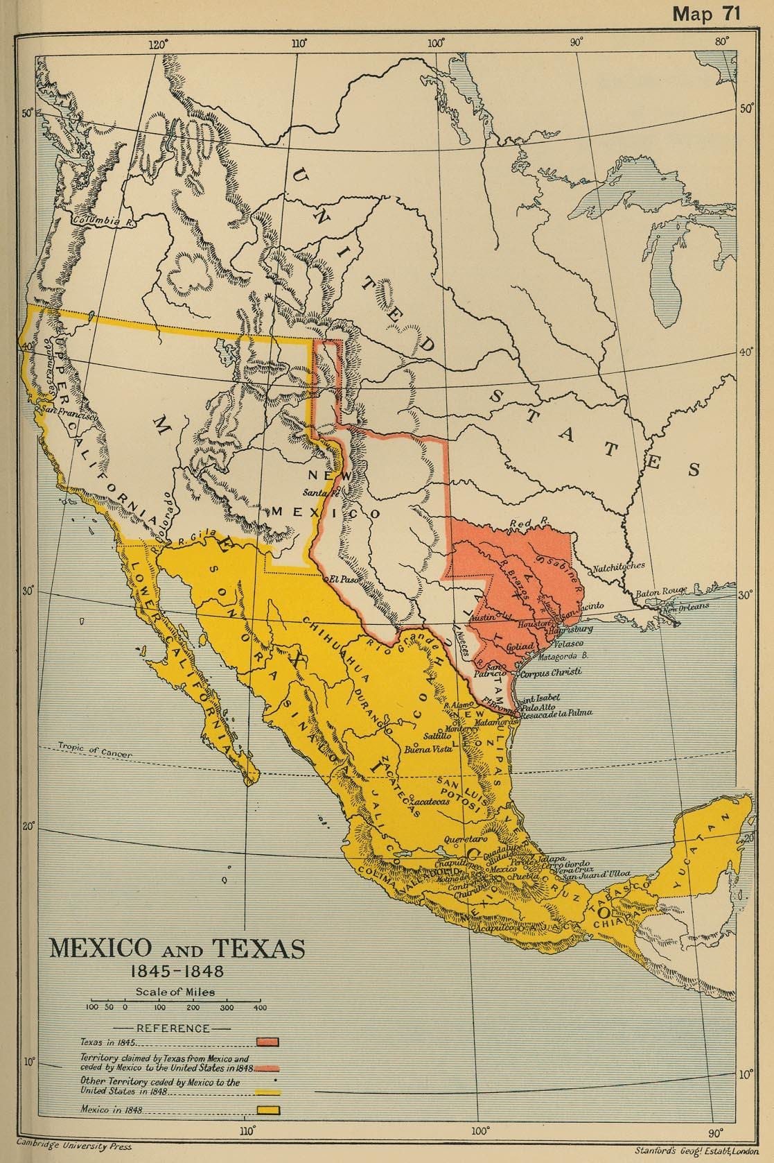 mapu Mexika 1700