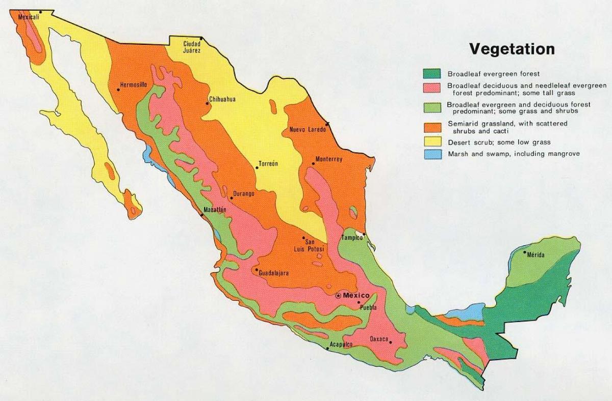 mapu Mexika natual ressources