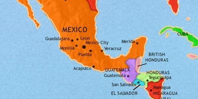Mexiko amerika mapa