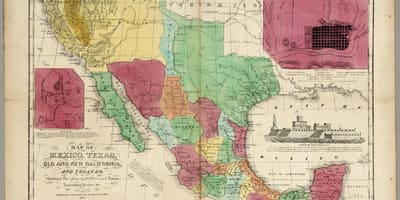 Mexiko mapa staré