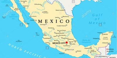 Mexiko mapy mesta