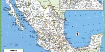Mapa mesta Mexiko