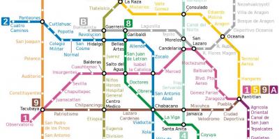 Metro mapu Mexika