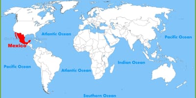 Mapa sveta, Mexiko