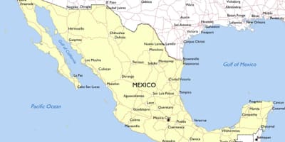 Mapu Mexika obce