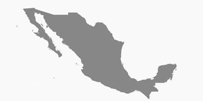 Mexiko vektorová mapa