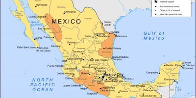 Počasie Mexiko mapu