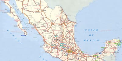 Mapu Mexika jazdy